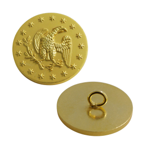 Hạnh Phúc Món Quà Nhà Máy Trực Tiếp Tùy Chỉnh Kim Loại Brass Vàng Nút Đồng Phục Phong Cách Kim Loại Nút Cho Phù Hợp Với, Đồng Phục, Áo Khoác - Product Image 3