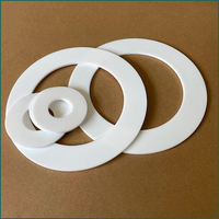 Joint d'étanchéité plat en PTFE blanc (Téflon) résistant aux hautes températures, pièces moulées par injection plastique pour raccords à bride