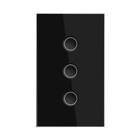 Interruptor de Pared Inteligente Multi-Gang ZigBee WiFi, Panel Táctil de Vidrio Templado, Control Remoto por Aplicación Tuya