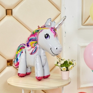 Nouveau 3D carton grand dessin animé ballon arc-en-ciel cheval ballon en aluminium feuille globo <span class=keywords><strong>Licorne</strong></span> enfant <span class=keywords><strong>anniversaire</strong></span> ballon d'hélium - Product Image 1