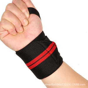 2025 Custom Logo Gym Fitness Fabric Cross Training Powerlifting Weight Lifting Wrist Strap Support Brace <b>Wraps</b> Wristband - Product Image 5