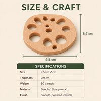 Sous-verre créatif en bois de hêtre massif, design unique en forme de racine de lotus, support de tasse à café isolant thermiquement, idéal pour offrir en cadeau