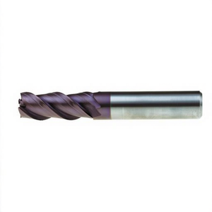 Fraise à queue en carbure monobloc Ttake Standard Ta1443, hélice à 45 degrés, 3 dents, revêtement Nano TiAln, pour fraisage de rainures courtes, coupe de métaux - Product Image 2