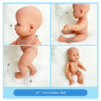 Dollri Starri Nouveau Design 12 ''Vinyle Doux Bébé Poupées Ensemble Avec Sucette Poupée Accessoires