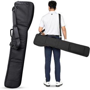Bolsa de Golf Impact Sports, Negra, Ligera, Impermeable, de Poliéster, Unisex, con Correa de Hombro Arqueada y Bolsillo Interior con Cremallera - Product Image 1