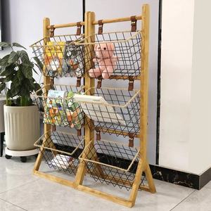 Solid Wood 3-Layer Modern Durable Standing Type <b>Storage</b> Organizer Rack <b>Shelf</b> for Living Room or <b>Kitchen</b> Use - Product Image 2