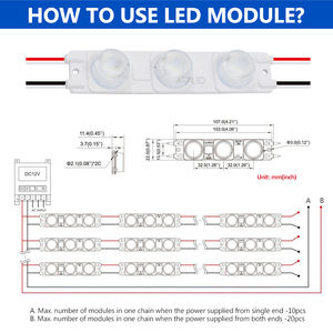 Module LED SMD3030 à faisceau de 10 degrés 50x3W étanche pour enseignes extérieures et projets de caissons lumineux - Product Image 6
