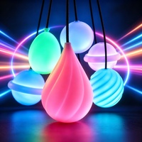 Vente en gros usine de boules Poi LED en PVC souple pour enfants, discothèques, Rave, Flow Arts, danse sur scène, fêtes de Noël, événements, articles promotionnels et pour les fans