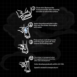 Autocollant de <span class=keywords><strong>tatouage</strong></span> semi-permanent à base de plantes pour le dos, motif Prajna, pour hommes, imprimé par transfert d'eau, longue durée, grand format - Product Image 4