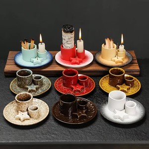 Nouveauté 2026 – Porte-encens en céramique coloré, brûleur de Palo Santo peint à la main, allume-allumettes Vulcan, pour méditation, yoga et autel domestique - Product Image 3
