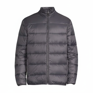 Veste d'hiver matelassée en coton, veste chaude, logo personnalisé sur le devant, style décontracté et sportif, imperméable et coupe-vent pour hommes - Product Image 1
