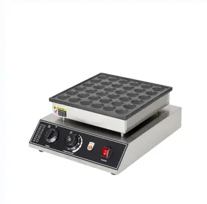 36-Hole çörek makinesi endüstriyel aperatif makinesi elektrikli dondurma kabarcıklı Waffle makinesi waffle makinesi