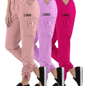 Logotipo personalizado bata larga <span class=keywords><strong>para</strong></span> las mujeres <span class=keywords><strong>pantalones</strong></span> de estiramiento <span class=keywords><strong>enfermeras</strong></span> de uniforme de los hombres <span class=keywords><strong>pantalones</strong></span> de carga - Product Image 1