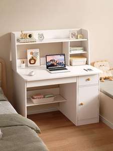 Piccolo studente scrivania con libreria integrata Desktop scrivania da Computer comodino per uso domestico per camere da letto appartamento - Product Image 1