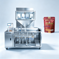 Machine d'emballage de sachets préformés 180-04 avec balance électronique pour le mélange et le conditionnement de plusieurs matériaux (snacks, aliments secs, noix, graines)