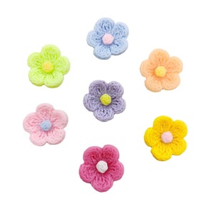 Dessin animé mignon <span class=keywords><strong>laine</strong></span> fleur Flatback résine breloques Cabochon pour Slime remplissage maison de poupée <span class=keywords><strong>bricolage</strong></span> artisanat coque de téléphone réfrigérateur enfants pince <span class=keywords><strong>à</strong></span> cheveux - Product Image 1
