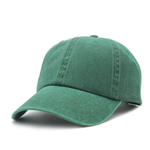 100% Cotton Twill Fabric Custom Made Embroidery Logo Plain Color 6 Panel Baseball Cap Dad Hat