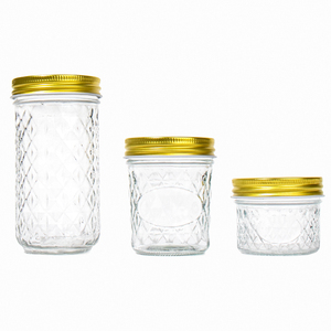 Precio de fábrica Almacenamiento de alimentos 3oz 8oz 10oz 12oz 16oz 21oz Tarro de vidrio de boca ancha para enlatado de mermelada - Product Image 3