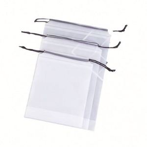 Nouveaux sacs à cordon transparents tendance, fabricant de sacs en plastique PE pour l'emballage de vêtements et de chaussures - Product Image 6