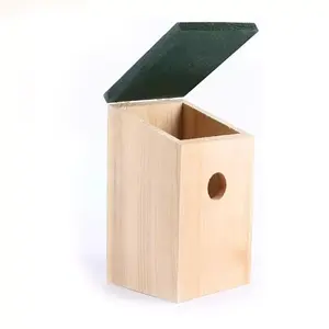 Custom Wooden Wild Bird Nest Box Bird House for Small Birds Sparrows Blue Tit Great Tits Robin