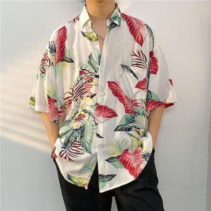 เสื้อเชิ้ตชายหาดแขนสั้นสไตล์ไทย ลายด<span class=keywords><strong>อก</strong></span>ไม้ฮาวาย แต่งลูกปัด ผ้าทวิล กระดุมแถวเดียว สำหรับผู้ใหญ่ ใส่สบาย เห<span class=keywords><strong>ม</strong></span>าะสำหรับวันหยุด - Product Image 2