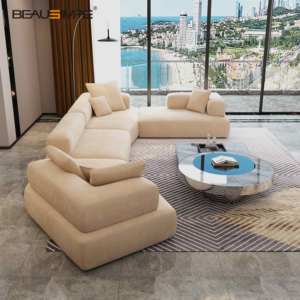 Conjunto de sofá italiano de lujo GIO, sofá seccional lineal de cuero suave y cómodo para sala de estar de lujo. - Product Image 5