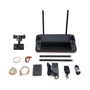 Station de sol portable Skydroid H30 16 canaux pour drone FPV longue portée 50 km avec écran HD 10 pouces et télécommande - Product Image 4