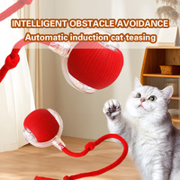 Balles de chat automatiques à gravité intelligente Mascottes électriques Interactive Speedy Tail Cat Toy Ball Pet Interactive & Movement Toys