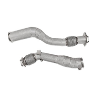 MPER pour BMW X3M X4M F97 F98 S58 T304 Downpipe en acier inoxydable avec bouclier thermique, mise à niveau turbo, son sportif