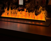 Chimenea Eléctrica Moderna con Diseño de Vapor de Agua, Simulación de Llama 3D, Mueble para TV, Decoración para el Hogar, Venta al por Mayor