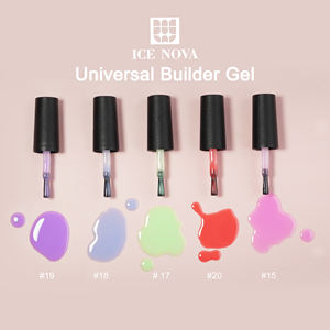 Bottiglia di ghiaccio NOVA Gel costruttore universale 20 colori veloce costruttore Gel estensione unghie auto livellamento costruttore OEM personalizzato - Product Image 3