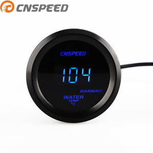 CNSPEED เครื่องวัดอุณหภูมิน้ำ 2 นิ้วจอแสดงผลดิจิตอลสีน้ำเงิน 12V เครื่องวัดอุณหภูมิน้ำรถยนต์อเนกประสงค์ฟาเรนไฮต์เซลเซียส - Product Image 1
