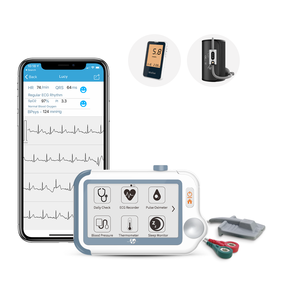Checkme <span class=keywords><strong>Monitor</strong></span> pasien portabel, <span class=keywords><strong>Monitor</strong></span> tanda Vital Aneroid elektroda Ecg - Product Image 5