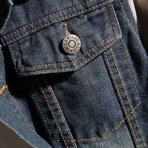 Jaquetas de Denim para Motociclistas Masculinos, Roupas Estilosas de Inverno, Casaco Bomber com Capuz, Suéter de Malha, Jaqueta Jeans Trucker - Product Image 5