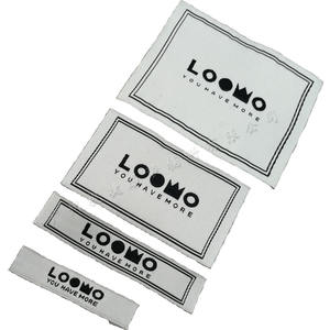 Etiquetas de cuello de ropa para niños de poliéster de alta densidad marca tejida de tela estampada cuadrada plana para pedido al por mayor de ropa principal - Product Image 5