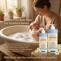 Nettoyant Corps et Cheveux Bébé 2-en-1 Marque Blanche à l'Extrait de Camomille, Sans Larmes, pour Enfants, OEM ODM, Logo Personnalisé, Parfum Disponible