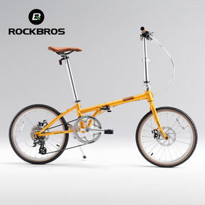 ROCKBROS 折りたたみ自転車 ポータブル 20インチ 8段変速 高品質クロモリフレーム アルミ合金リム ミニベロ - Product Image 2