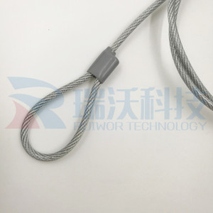 RuiWor RW0202 <strong>Laptop</strong> Anti Theft <strong>Lock</strong> Stainless Steel Wire with Transparent PVC Cover <strong>Lock</strong> Go with Port Sticker Base - Product Image 5