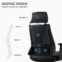 Chaise en maille durable en éponge haute densité pour siège de grande taille pour le bureau pour les personnes fortes