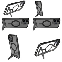 Casing Belakang Anti Gores dengan Penyangga untuk iPhone 14 Pro Max 17 Air 16 15 13 12 11, Pelindung Anti Benturan dengan Holder