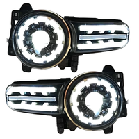 Conjunto de Faros LED para Toyota FJ Cruiser 2007-2024, Luz de Giro Secuencial, Luz de Esquina, DRL, Lente de Proyector Bi-LED
