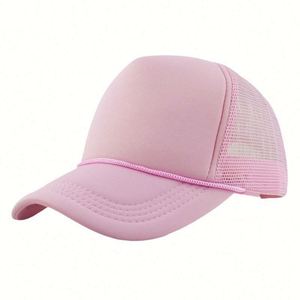 Summer Truck Drivers Cap Men Women Casual Sponge Cap <b>Light</b> Plate Decorative <b>Rope</b> Mesh Trucker Cap - Product Image 6