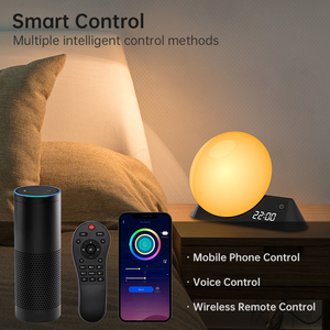 Đèn Led Thông Minh Báo Thức Sáng Mặt Trời Mọc Tích Hợp Đèn Đồng Hồ Báo Thức Kỹ Thuật Số Ngủ Mô Phỏng Đánh Thức Bằng Giọng Nói Alexa - Product Image 5