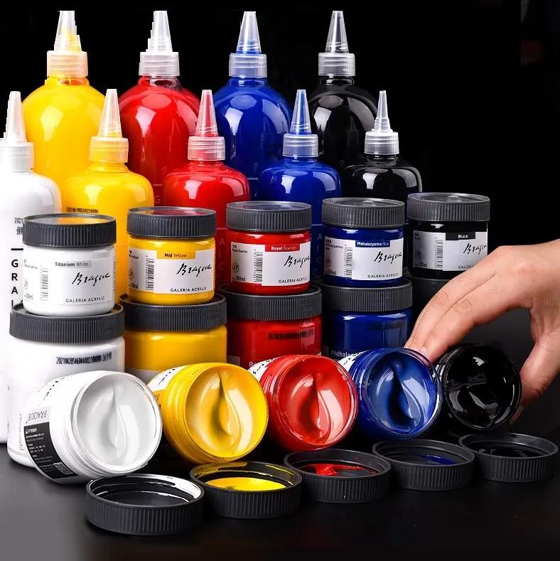 1000ml Acrylfarbe für Glas Leinwand und Papier Lebendiges Farb medium für Kunst-und Bastel projekte