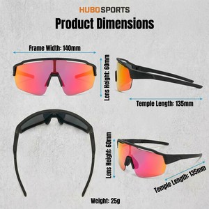 <span class=keywords><strong>Gafas</strong></span> de Sol HUBO para Deportes al Aire Libre, Lentes Polarizadas Multicolor con Protección UV400, Resistentes a Impactos TR90, para Ciclismo de <span class=keywords><strong>Montaña</strong></span> - Product Image 4