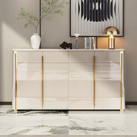 Nouvelle lumière italienne luxe entrée chaussures armoire grande capacité Foyer armoire chaussures entrée armoire de rangement