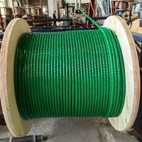 Câble métallique transparent multi-brins en acier inoxydable 304/316 ou acier galvanisé, recouvert de PVC