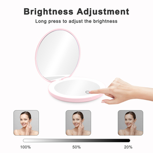 <span class=keywords><strong>Specchio</strong></span> per il Trucco Illuminato con Ingrandimento, Pieghevole, Portatile, Doppio Lato, Schermo Touch, Ricarica USB, <span class=keywords><strong>LED</strong></span> - Product Image 2