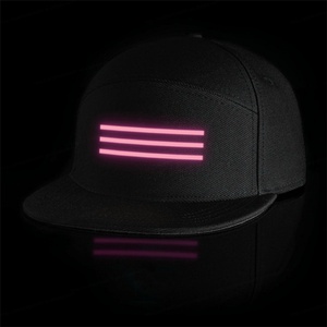 Logo personnalisé Nouveauté Casquettes Réglables Cool Led Message Sign Cap Snapback Caps Hiphop Chapeaux Avec Lumières Led - Product Image 4