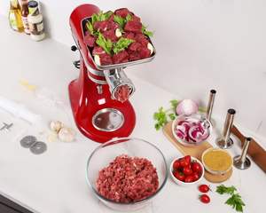 3 Tubes à Saucisses pour Mixeurs <span class=keywords><strong>KitchenAid</strong></span> en Acier Inoxydable – Accessoire Hachoir à Viande pour Robot Culinaire - Product Image 5